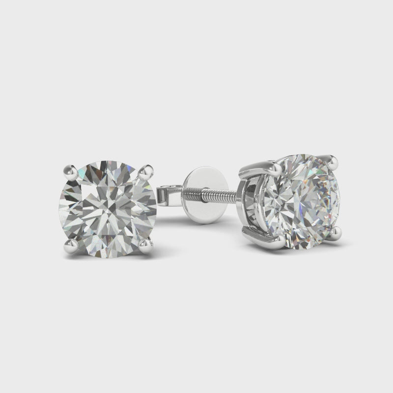 3.9mm round diamond studs | combined weight 0.40ct | lab grown diamonds
